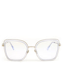 シャネル CHANEL バタフライシェイプ 54□20 2222-S クリア×ゴールド プラスチック メガネ シャンパンゴールド金具 ブルーライトカット 伊達メガネ ココマーク