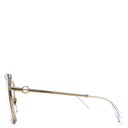 シャネル CHANEL バタフライシェイプ 54□20 2222-S クリア×ゴールド プラスチック メガネ シャンパンゴールド金具 ブルーライトカット 伊達メガネ ココマーク