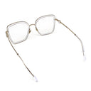 シャネル CHANEL バタフライシェイプ 54□20 2222-S クリア×ゴールド プラスチック メガネ シャンパンゴールド金具 ブルーライトカット 伊達メガネ ココマーク