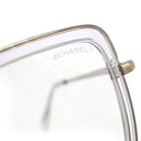 シャネル CHANEL バタフライシェイプ 54□20 2222-S クリア×ゴールド プラスチック メガネ シャンパンゴールド金具 ブルーライトカット 伊達メガネ ココマーク