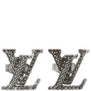 ルイヴィトン LOUIS VUITTON LV アイコニック ストラス M00608 シルバー メタル ストラス ピアス LVシグネチャー ラインストーン