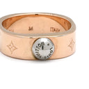 ルイヴィトン LOUIS VUITTON バーグ ナノグラム M00214 ピンクゴールドXシルバー GP メタル #M リング 指輪 モノグラム シルバースタッズ 13号
