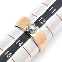ルイヴィトン LOUIS VUITTON バーグ ナノグラム M00214 ピンクゴールドXシルバー GP メタル #M リング 指輪 モノグラム シルバースタッズ 13号
