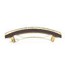ルイヴィトン LOUIS VUITTON アンクルージョン M65660 ブラウン 合成樹脂 メタル レジン バレッタ ゴールド金具 ヘアアクセサリー モノグラム