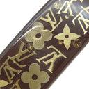 ルイヴィトン LOUIS VUITTON アンクルージョン M65660 ブラウン 合成樹脂 メタル レジン バレッタ ゴールド金具 ヘアアクセサリー モノグラム