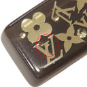 ルイヴィトン LOUIS VUITTON アンクルージョン M65660 ブラウン 合成樹脂 メタル レジン バレッタ ゴールド金具 ヘアアクセサリー モノグラム