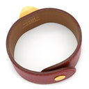 エルメス HERMES メドール レッド ヴォーエプソン GP ブレスレット ゴールド金具 レザーブレス スタッズ