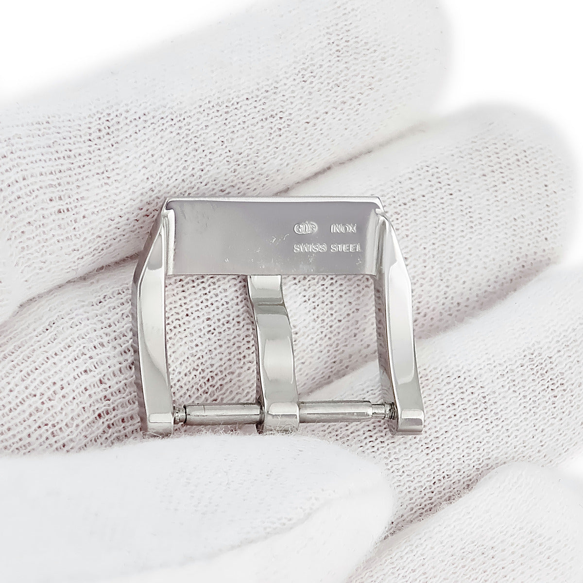 【未使用品】IWC 尾錠 ピンバックル 18mm IWC IWC 純正 シルバー ステンレススチール 腕時計パーツ 尾錠 18mm幅