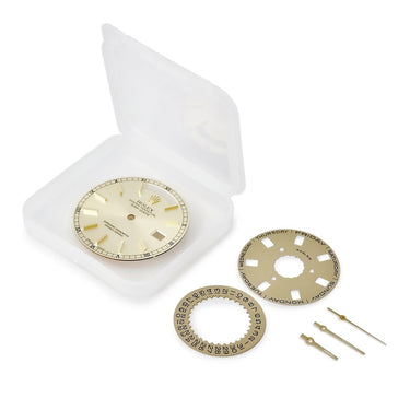 ロレックス ROLEX 純正 デイデイト 118238用 ダイアル シャンパンゴールド ステンレススチール 腕時計パーツ 三針/曜日/日付ディスク付き 文字盤 替え トリチウム バー シャンパン