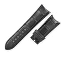 ブルガリ BVLGARI 純正 クロコバンド ブラック クロコダイル 腕時計パーツ 未使用 替え ベルト ストラップ 22mm ブラック 黒