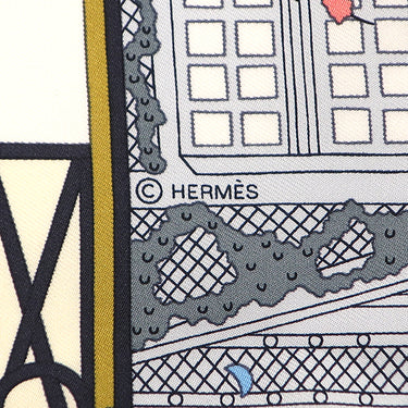 エルメス HERMES カレ90 CARRE オレンジ×ローズ×ブルー シルク スカーフ 【OBJETS DE CURIOSITE/オブジェ ドゥ キュリオジテ】