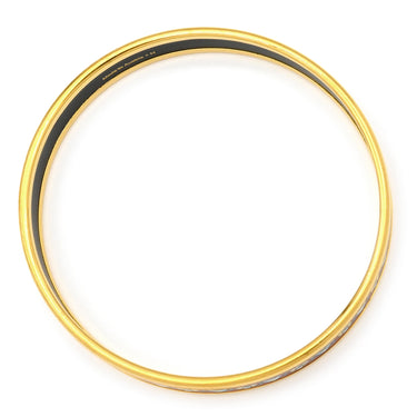 エルメス HERMES エマイユ PM レッドXマルチカラー GP 七宝焼き バングル ゴールド金具 花柄 ブレスレット 七宝