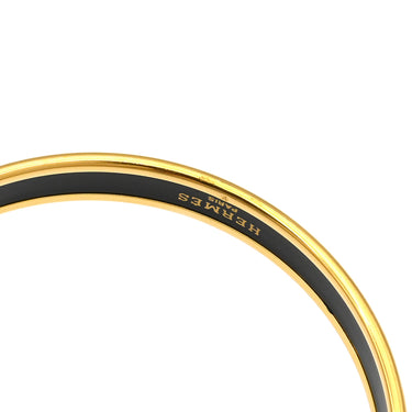 エルメス HERMES エマイユ PM レッドXマルチカラー GP 七宝焼き バングル ゴールド金具 花柄 ブレスレット 七宝