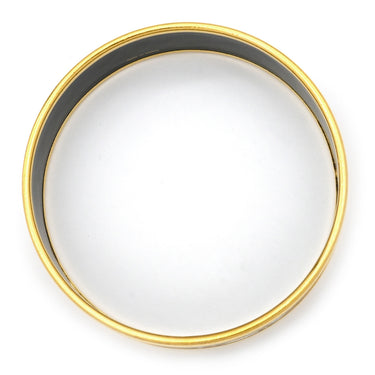 エルメス HERMES エマイユ GM ピンク×マルチカラー GP 七宝焼き バングル ゴールド金具 ローズ 馬 馬装具 タッセル