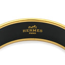 エルメス HERMES エマイユ GM ピンク×マルチカラー GP 七宝焼き バングル ゴールド金具 ローズ 馬 馬装具 タッセル