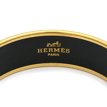 エルメス HERMES エマイユ GM ピンク×マルチカラー GP 七宝焼き バングル ゴールド金具 ローズ 馬 馬装具 タッセル