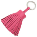 エルメス HERMES カルメン ローズショッキング ラムスキン キーリング シルバー金具