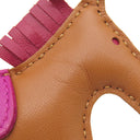 エルメス HERMES ロデオPM ゴールド×ルビー×ローズパープル アニョーミロ バッグチャーム 茶 赤 紫