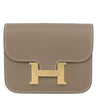 エルメス HERMES コンスタンス スリム ウォレット エトゥープ エバーカラー 二つ折り財布 ゴールド金具 グレージュ