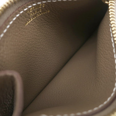 エルメス HERMES コンスタンス スリム ウォレット エトゥープ エバーカラー 二つ折り財布 ゴールド金具 グレージュ