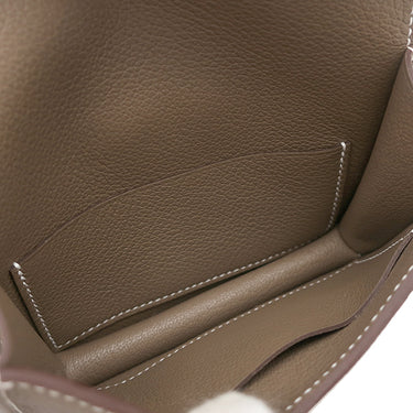 エルメス HERMES コンスタンス スリム ウォレット エトゥープ エバーカラー 二つ折り財布 ゴールド金具 グレージュ