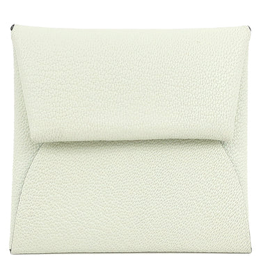 エルメス HERMES バスティア ヴェルソ ヴェールフィズ×ブルーゼフィール シェーブル コインケース シルバー金具 薄緑