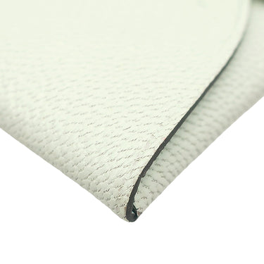 エルメス HERMES バスティア ヴェルソ ヴェールフィズ×ブルーゼフィール シェーブル コインケース シルバー金具 薄緑