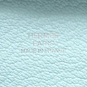 エルメス HERMES バスティア ヴェルソ ヴェールフィズ×ブルーゼフィール シェーブル コインケース シルバー金具 薄緑