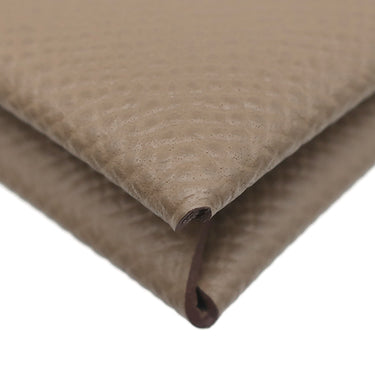 エルメス HERMES カルヴィ エトゥープ ヴォーエプソン カードケース シルバー金具 新品 未使用 グレージュ