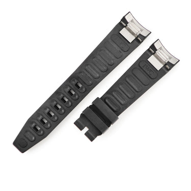 IWC IWC 純正 アクアタイマー用 ラバーバンド ブラック ラバー 腕時計パーツ 替え 部品 交換 予備 パーツ ベルト ストラップ 22mm ブラック 黒