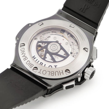 腕時計 ウブロ HUBLOT ビッグバン ブラックマジック 301.CV.130.RX.110 自動巻き メンズ 純正ダイヤ 黒 PVD クロノグラフ