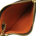 ルイヴィトン LOUIS VUITTON ポシェット クレ N62656 ダミエエベヌ ダミエキャンバス コインケース ゴールド金具 カードケース 小銭入れ 茶 キーチェーン付き