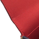 ルイヴィトン LOUIS VUITTON ポシェット フェリシー M64099 マリーヌ ルージュ モノグラムアンプラント チェーンウォレット ゴールド金具 紺 赤 チェーンショルダー