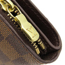 ルイヴィトン LOUIS VUITTON コンパクトジップ N61668 ダミエエベヌ ダミエキャンバス 二つ折り財布 ゴールド金具 茶