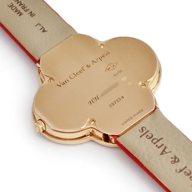 腕時計 ヴァンクリーフアーペル Van Cleef & Arpels アルハンブラ タリスマン VCAR030100 クオーツ メンズ レディース K18PG無垢 純正ダイヤ