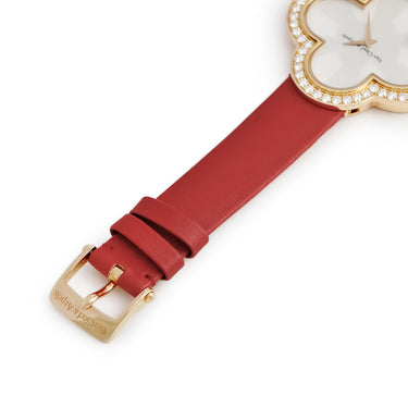 腕時計 ヴァンクリーフアーペル Van Cleef & Arpels アルハンブラ タリスマン VCAR030100 クオーツ メンズ レディース K18PG無垢 純正ダイヤ