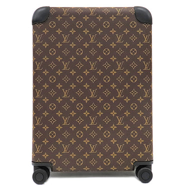 ルイヴィトン LOUIS VUITTON スーツケース ホライゾン 55 M20294 モノグラム×ブラック モノグラムマカサー キャリーバッグ シルバー金具 茶 黒 スーツケース TSAロック 4輪