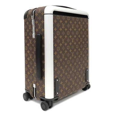 ルイヴィトン LOUIS VUITTON スーツケース ホライゾン 55 M20294 モノグラム×ブラック モノグラムマカサー キャリーバッグ シルバー金具 茶 黒 スーツケース TSAロック 4輪