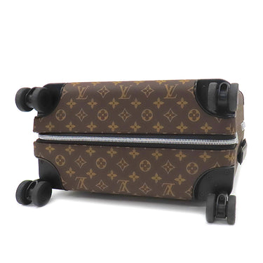 ルイヴィトン LOUIS VUITTON スーツケース ホライゾン 55 M20294 モノグラム×ブラック モノグラムマカサー キャリーバッグ シルバー金具 茶 黒 スーツケース TSAロック 4輪