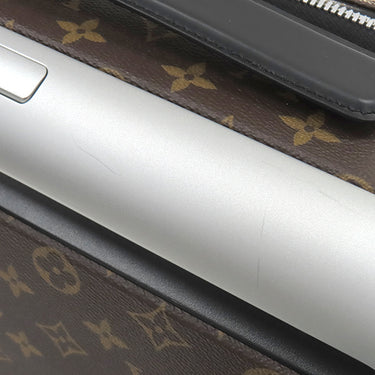 ルイヴィトン LOUIS VUITTON スーツケース ホライゾン 55 M20294 モノグラム×ブラック モノグラムマカサー キャリーバッグ シルバー金具 茶 黒 スーツケース TSAロック 4輪