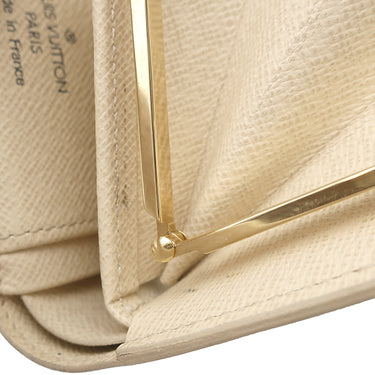 ルイヴィトン LOUIS VUITTON ポルトモネ ビエ ヴィエノワ N61676 ダミエアズール ダミエアズールキャンバス 二つ折り財布 ゴールド金具 がま口
