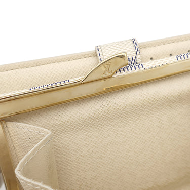 ルイヴィトン LOUIS VUITTON ポルトモネ ビエ ヴィエノワ N61676 ダミエアズール ダミエアズールキャンバス 二つ折り財布 ゴールド金具 がま口
