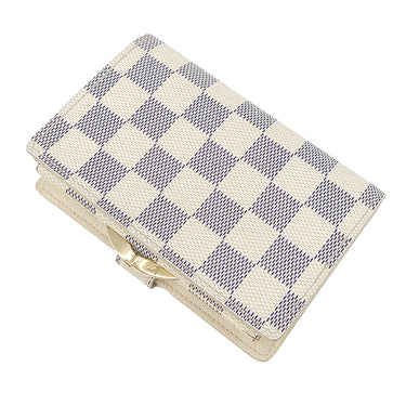 ルイヴィトン LOUIS VUITTON ポルトモネ ビエ ヴィエノワ N61676 ダミエアズール ダミエアズールキャンバス 二つ折り財布 ゴールド金具 がま口
