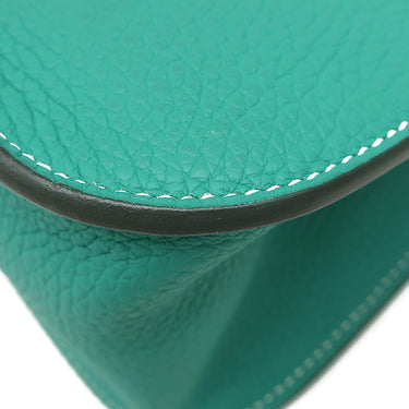 エルメス HERMES アルザン 31 ヴェールヴェローヌ トリヨンクレマンス 2WAYバッグ シルバー金具 エメラルドグリーン