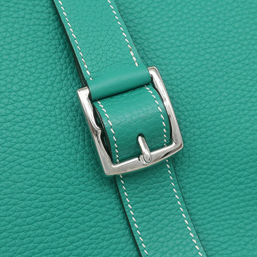 エルメス HERMES アルザン 31 ヴェールヴェローヌ トリヨンクレマンス 2WAYバッグ シルバー金具 エメラルドグリーン
