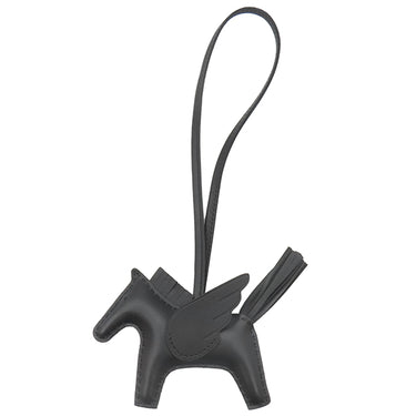 エルメス HERMES ロデオPM ペガサス ブラック アニョーミロ バッグチャーム 黒 単色 ソーブラック