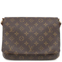 ルイヴィトン LOUIS VUITTON ミュゼットタンゴ ショート M51257 モノグラム モノグラムキャンバス ショルダーバッグ ゴールド金具 茶