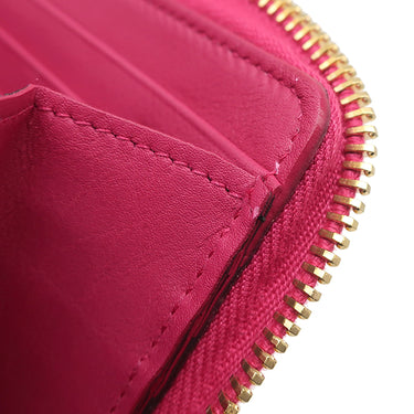 サンローラン SAINT LAURENT LIGNE Y 314991 ピンク レザー 長財布 ゴールド金具 Yライン ラウンドファスナー