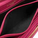 サンローラン SAINT LAURENT LIGNE Y 314991 ピンク レザー 長財布 ゴールド金具 Yライン ラウンドファスナー