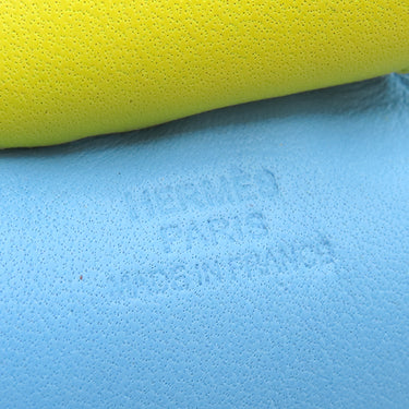 エルメス HERMES ロデオGM セレスト×ライム×マカライト アニョーミロ バッグチャーム 水色 緑 黄色